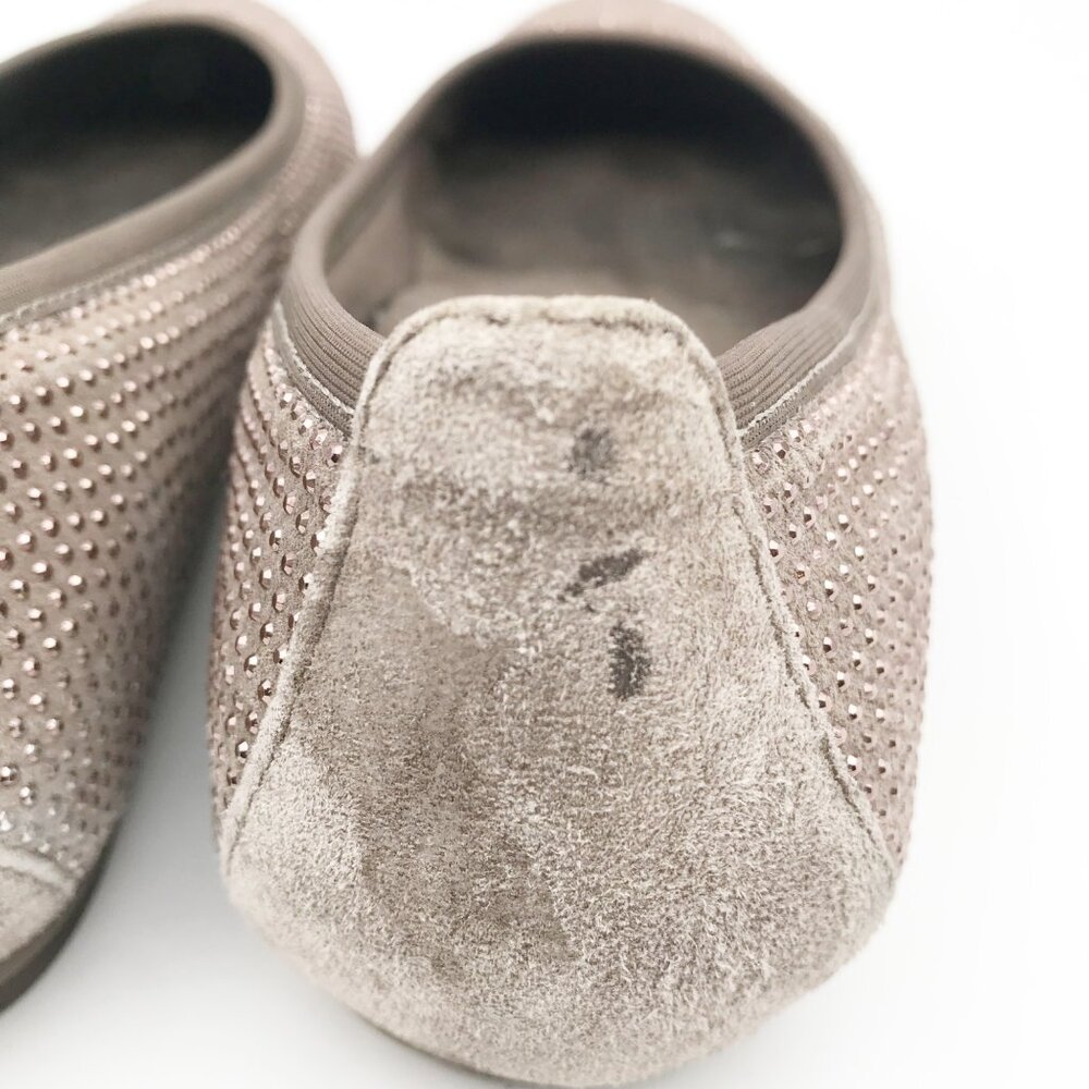 VIONIC Spark Willow Tan Rhinestone Rounded Toe Orthotic Ballet Flats Womens 6 - Picture 7 of 9